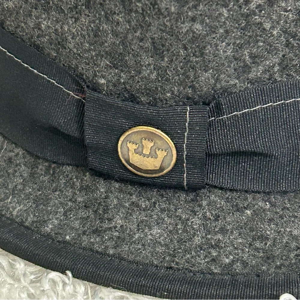 Goorin Bros. Dark Gray 100% Wool Fedora Size Medium